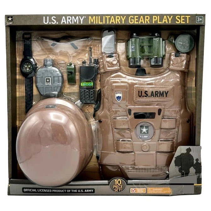 10 PC MILITARY GEAR PLAY SET